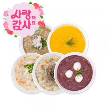 ✿˘◡˘✿ 사랑&감사해요♡ ★웰빙죽 베스트 5팩세트