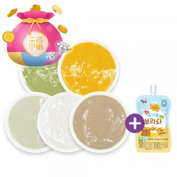 ❁Welcome 2026! ▶ 미음 냉장이유식 골고루 5팩 + 보리차 1봉