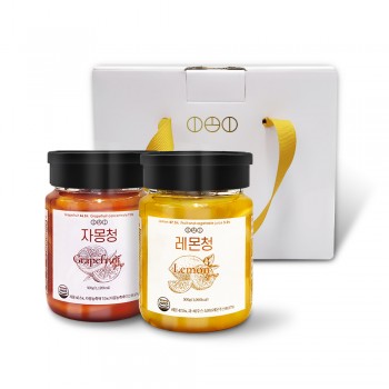 [선물세트] 짱죽 이오이수제청 자몽+레몬 500g / 답례품