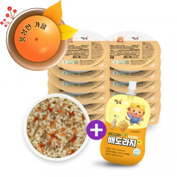 [10+1] 냉장이유식 아기밥 골고루+배도라지 골드 1봉