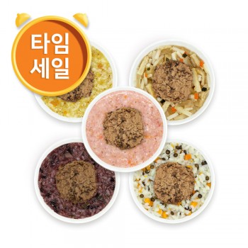 (T)한우토핑 어울림세트 진밥 4팩+한우토핑1팩